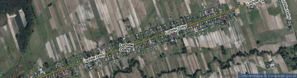 Zdjęcie satelitarne Luchów Dolny ul.